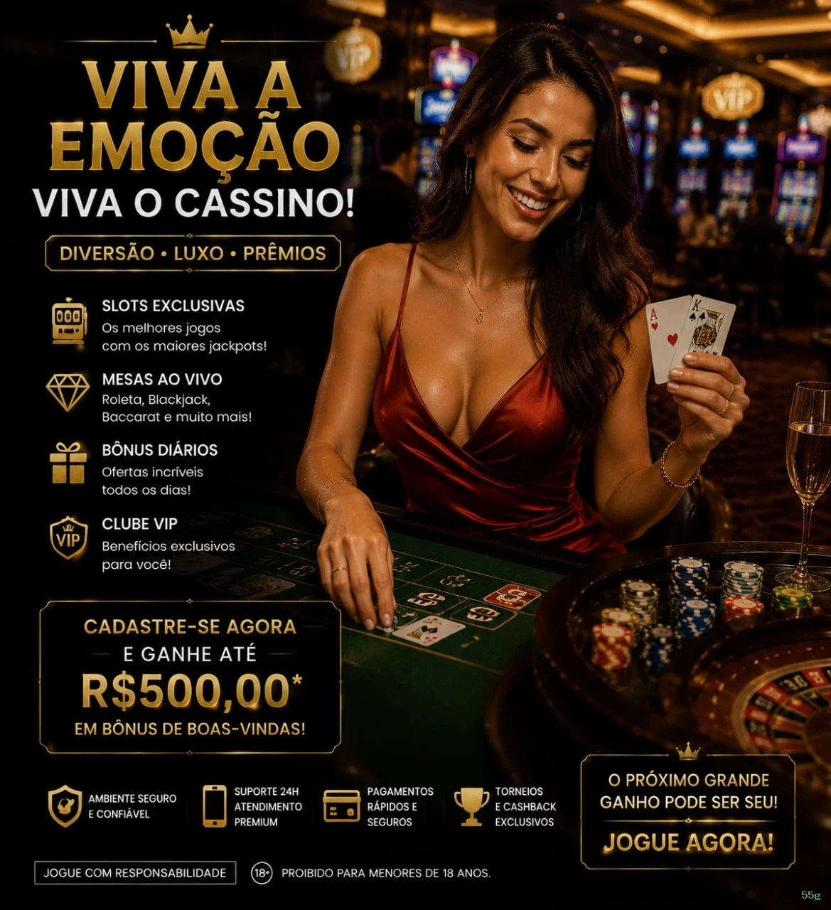 Login seguro na 55g